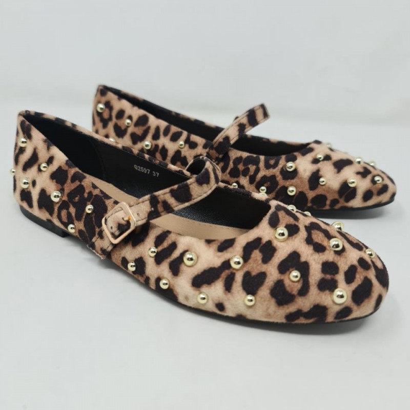 Merceditas Leopardo Tachas 5297
