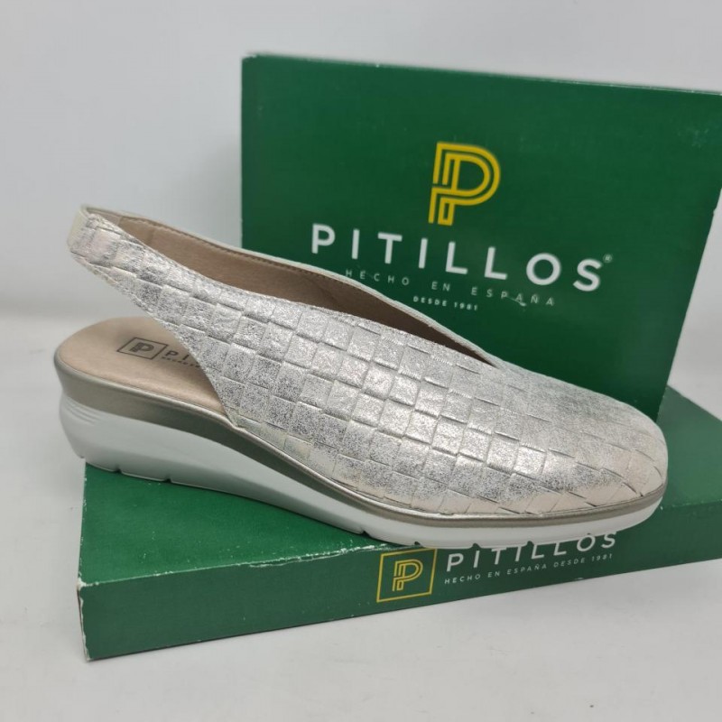 Cuña Salón puntera cerrada Pitillos  Mod 11073