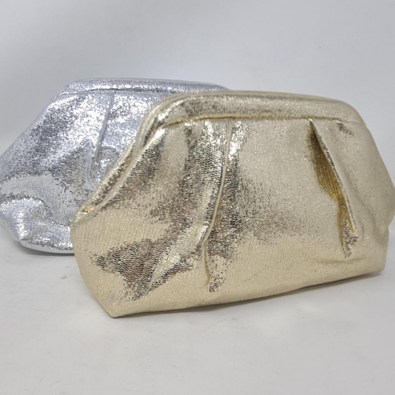 Clutch Metalizado Pliegue Mod  Ast 20742 Butterfle