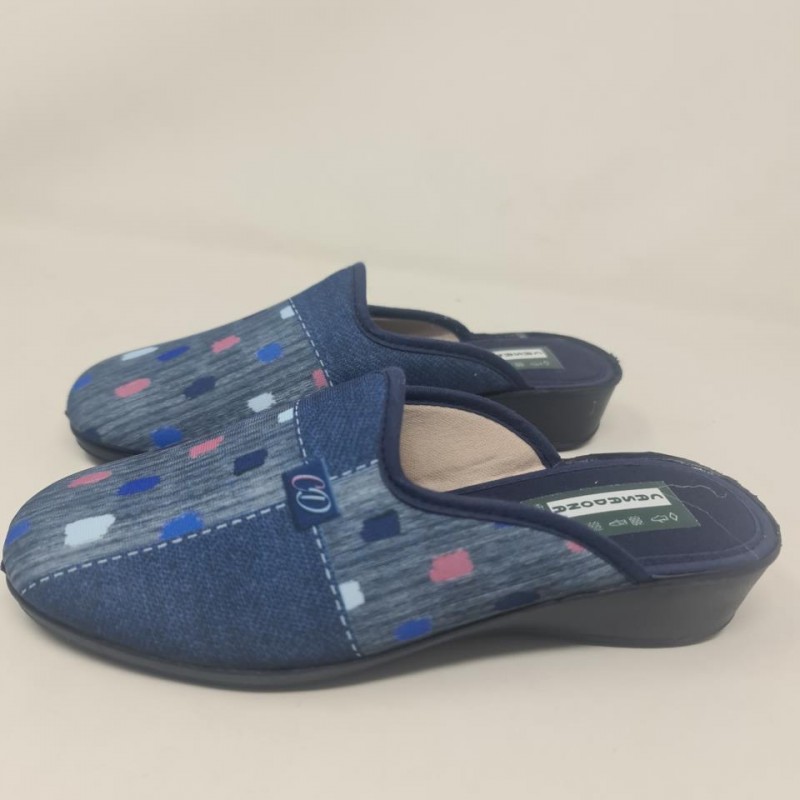 Zapatilla De Casa Punta Cerrada Pintas Mod  079 Ca
