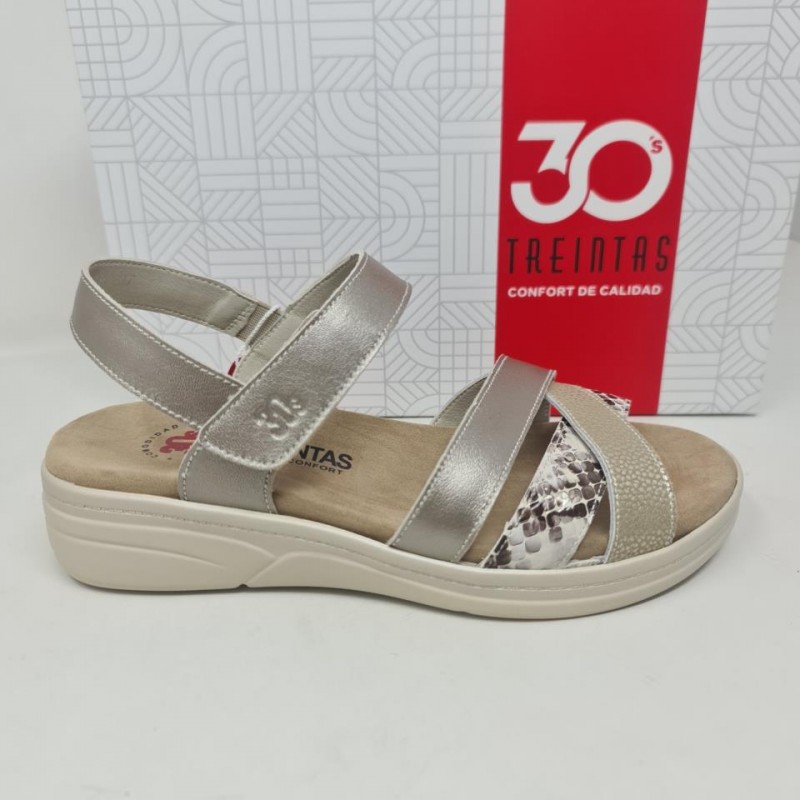 Sandalia Tiras Mod  4528 Treintas 
