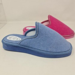 Zapatilla De Casa Rizo Puntera Cerrada Mod  150 Ne