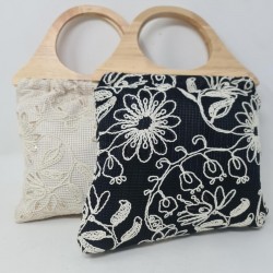 Bolso Mano Floral  Mod  Kmv309475 Royarna