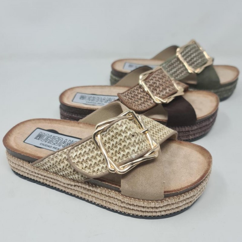 Sandalia Cruzado Hebilla Mod  Ff-119 Woman Key