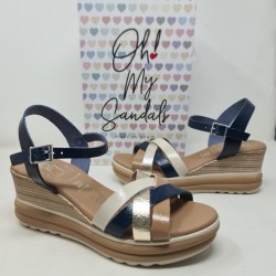 Sandalia Tiras Cuña Mod  6004 Oh My Sandals 