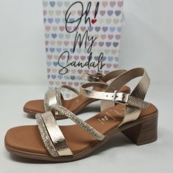 Sandalia Tacón Medio Oh My Sandals Mod 5905