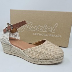 Esparteña Pala Rafia Mod  3110 Mariel