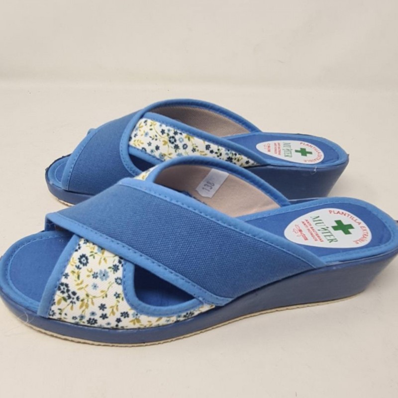 Zapatilla Cuña Cruzada Muyter Mod 116