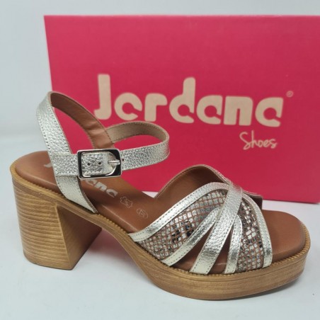 Sandalia Tacón Piel Jordana Mod 4812