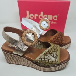 Sandalia Cuña Piel Jordana mod 5011