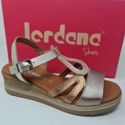 Sandalia Cuña Piel  Jordana Mod 4973