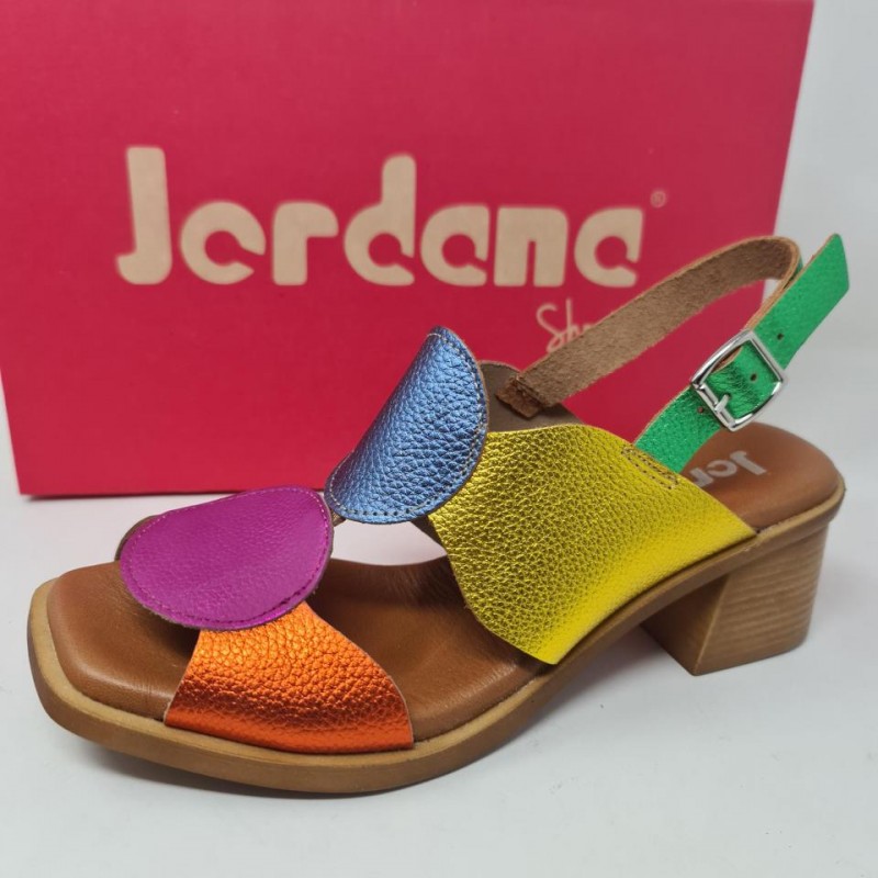 Sandalia Piel Multicolor Mod  4459