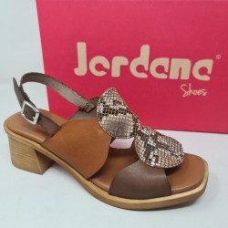 Sandalia Tacón Serpiente Jordana 4459