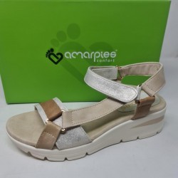 Sandalia cuña  california Amarpies AMD30050 Dorado