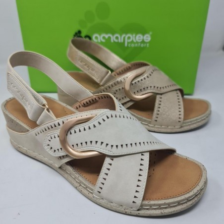 Sandalia Cruzada Velcro Mod  Abz30215  Amarpies