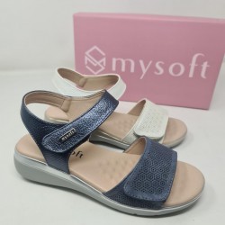 Sandalia Velcro Mysoft 25M001