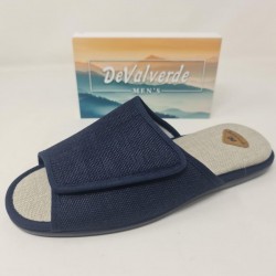 Zapatilla De Casa Pala Velcro Mod  5005 De Valverd