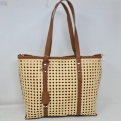 Tote Bag Rejilla yvn28271 Cuero 