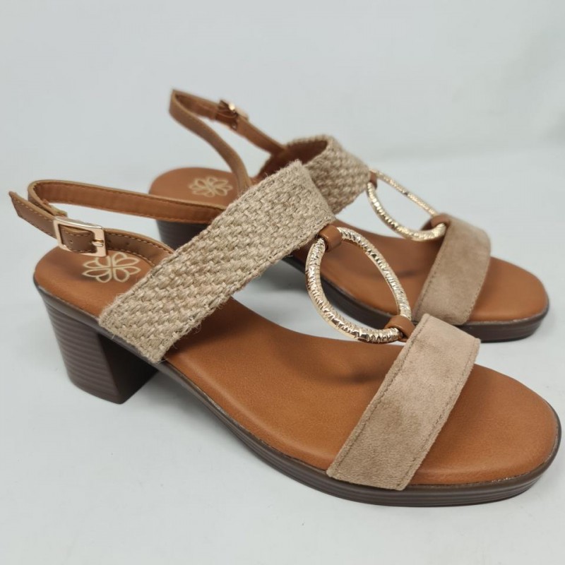 Sandalia Adorno Tacon Mod  Tc-93 Cheesepague