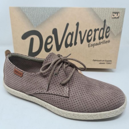 Zapato Esparto Cordones  Mod  4057 De Valverde