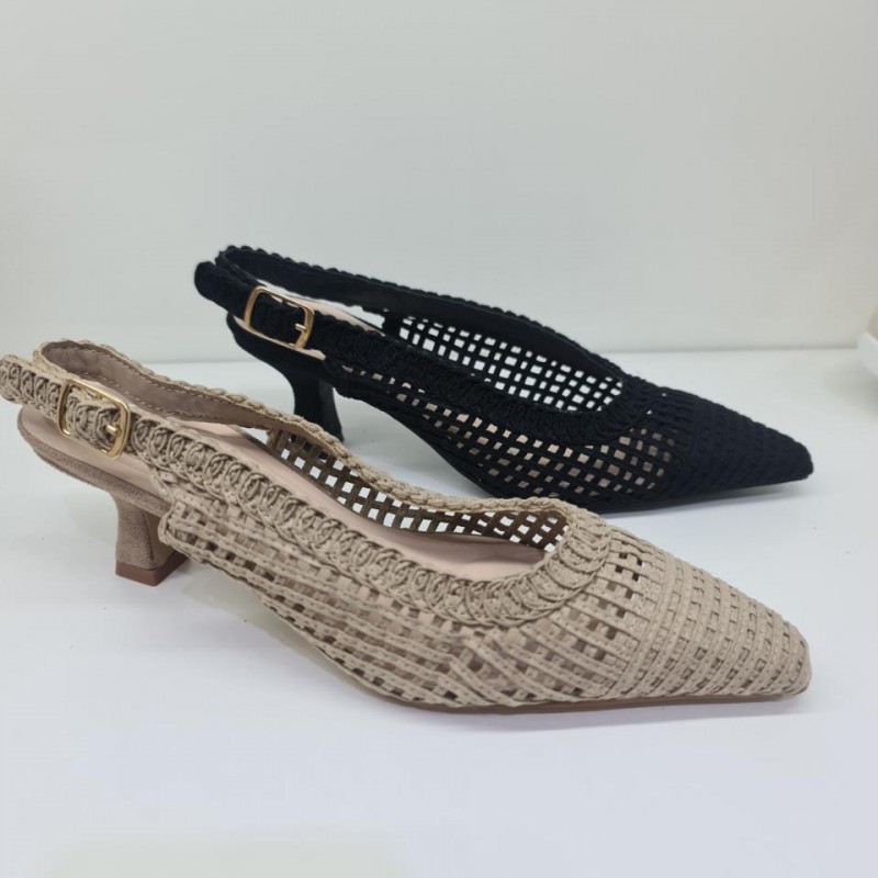 Zapato Salón Destalonado Rejilla Mod  Yz24 AYD
