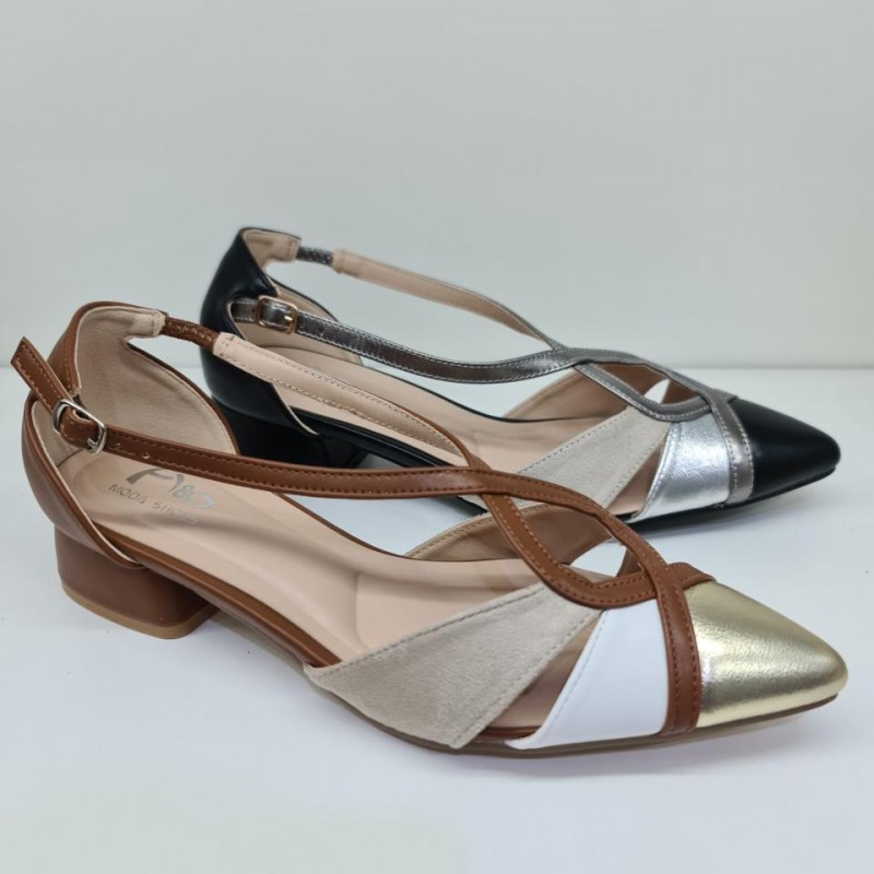 Zapato Cruzado Tricolor A&D YZ25-72