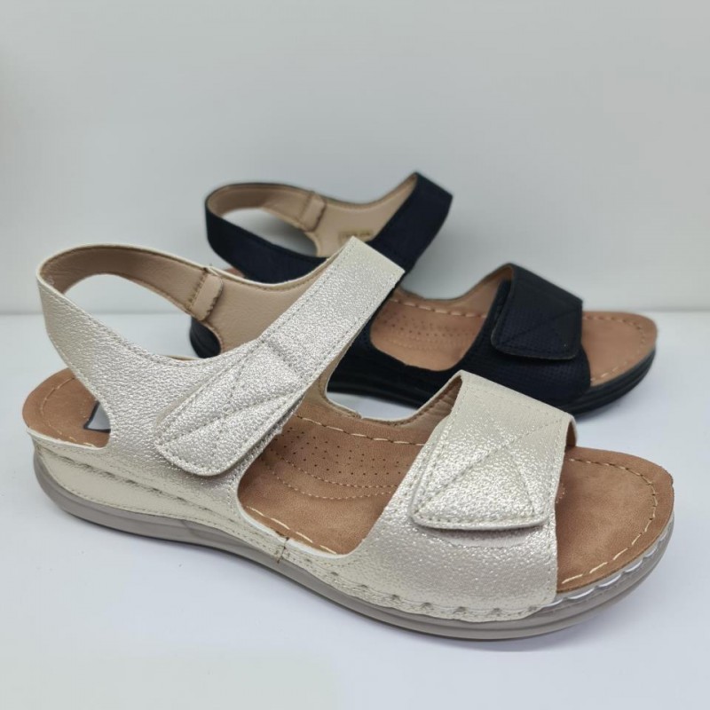 Sandalia Velcro Comodonas H A Mod H3012