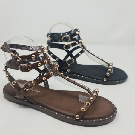Sandalia Romana Tachas Q6627