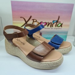 Sandalia Cuña Velcro XBonita Mod 4470