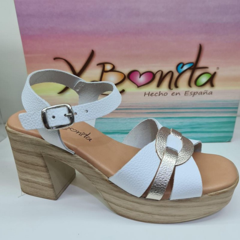 Sandalia Circulo Metalizado Mod  T1000 Xbonita
