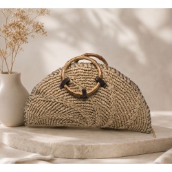 Bolso Mano Asas Bambú 3629