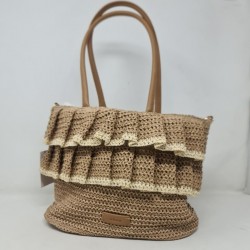 Bolso Rafia Volantes Abag Mod 0157 