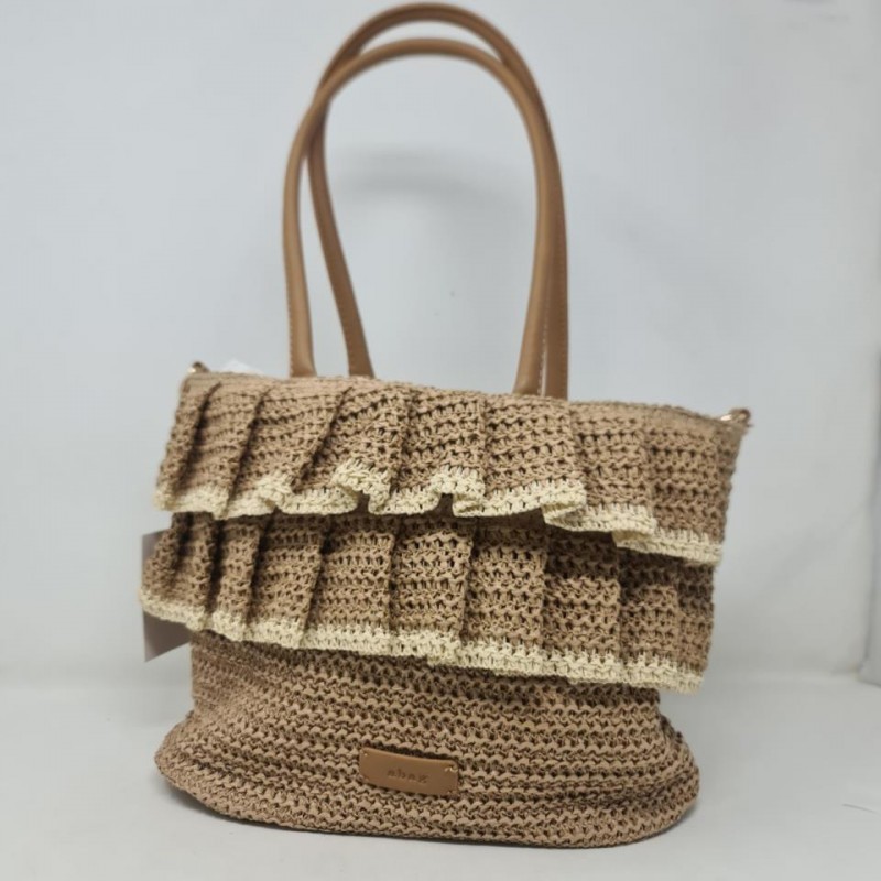 Bolso Rafia Volantes Abag Mod 0157 