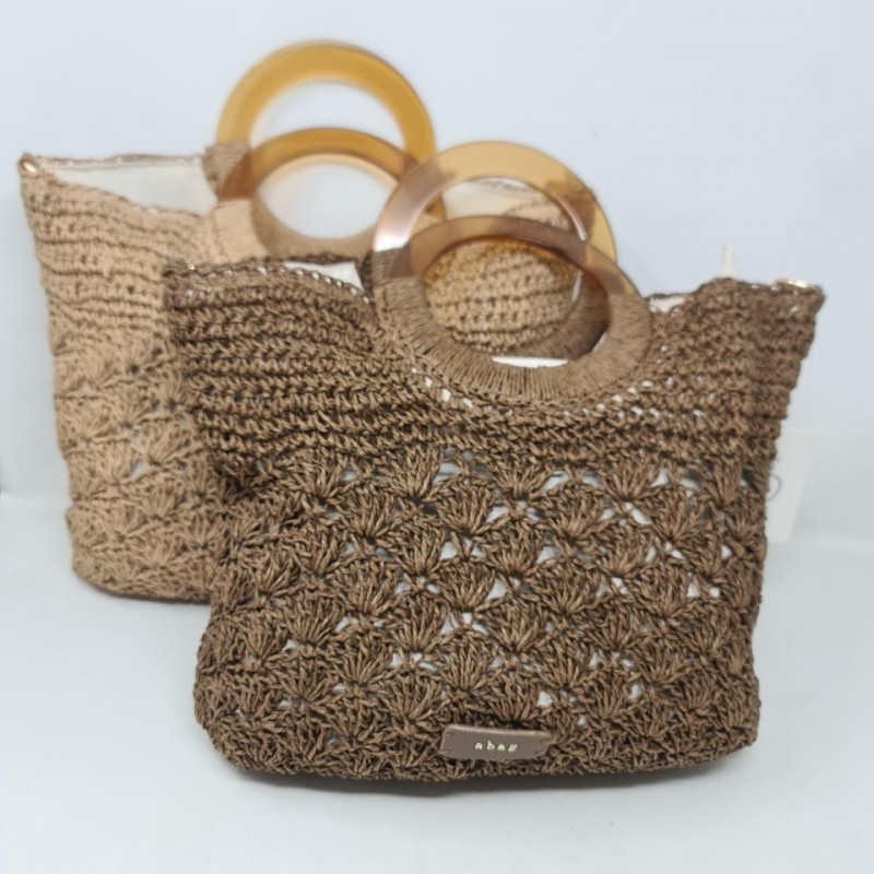 Bolso Rafia Asa Redonda Abag Mod 0254