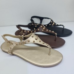 Sandalia Plana Dedo Tachas Miu Miu 1035