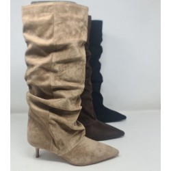Bota Plisada Melinda Alta Moda Mod F3707