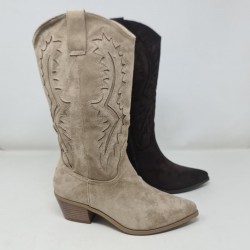 Bota Cowboy Bordados Mod  V-26-1 Alta Moda