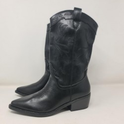 Bota Cowboy Polipiel Alta Moda Mod K5093-1
