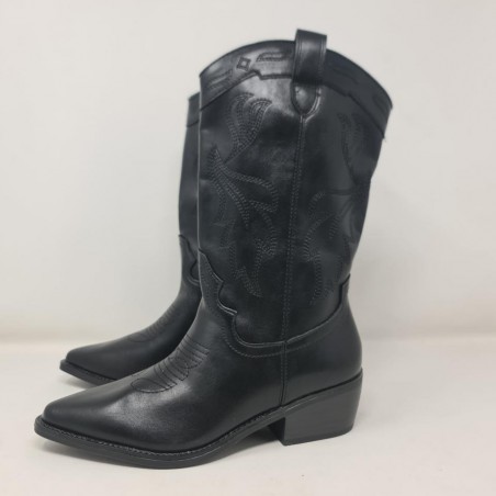 Bota Cowboy Polipiel Alta Moda Mod K5093-1