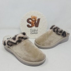 Zapatilla Destalonada Vivo Leopardo Salvi 52L-056