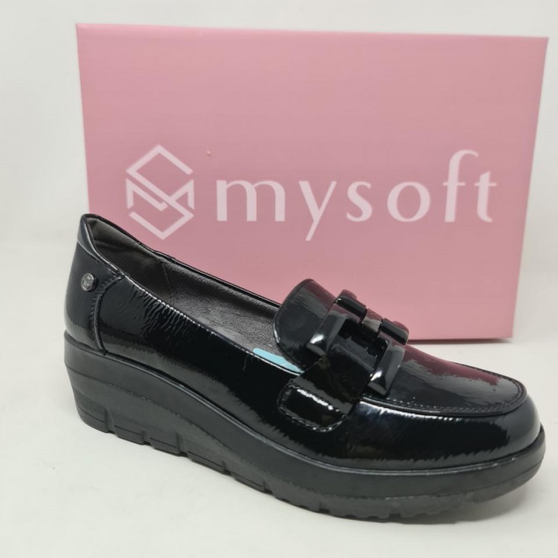 Mocasín Eslabón Cuña Mysoft 26M585