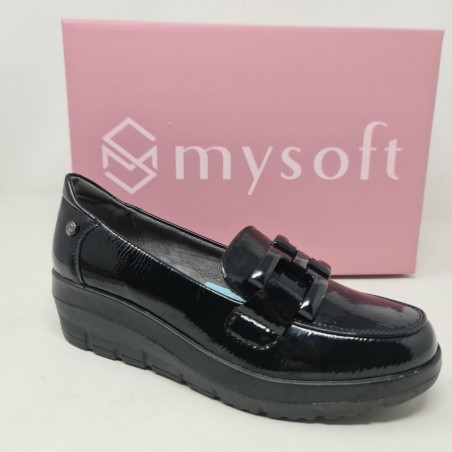 Mocasín Eslabón Cuña Mysoft 26M585