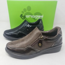 Zapato Confort Cremalleras Amarpies AMD31033