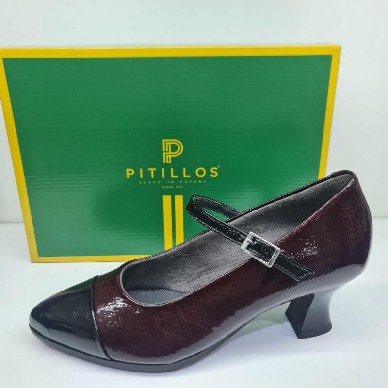 Zapato Gilda Burdeos Pitillos 11683