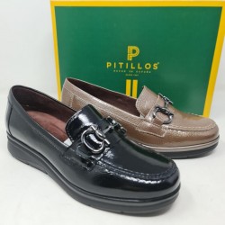 Mocasín Charol Estribo Pitillos 11502