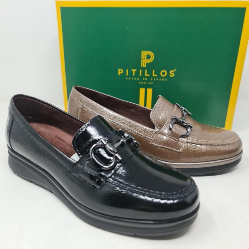 Mocasín Charol Estribo Pitillos 11502