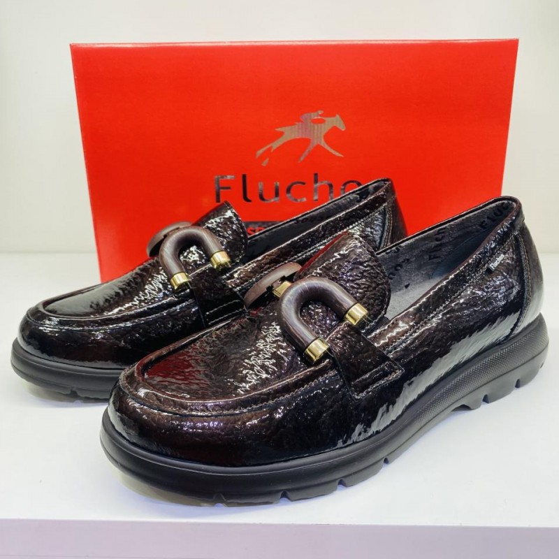 Mocasín Charol Fluchos Gladis F2514