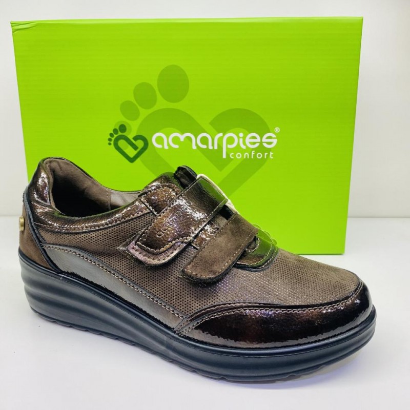 Zapato Doble Velcro Amarpies 31049