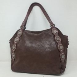 Bolso Un Asa Detalles Flor y Tachas MetálicasB5504