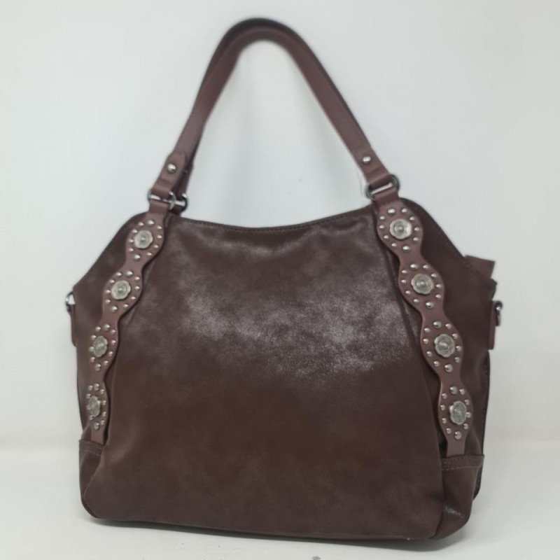 Bolso Un Asa Detalles Flor y Tachas MetálicasB5504